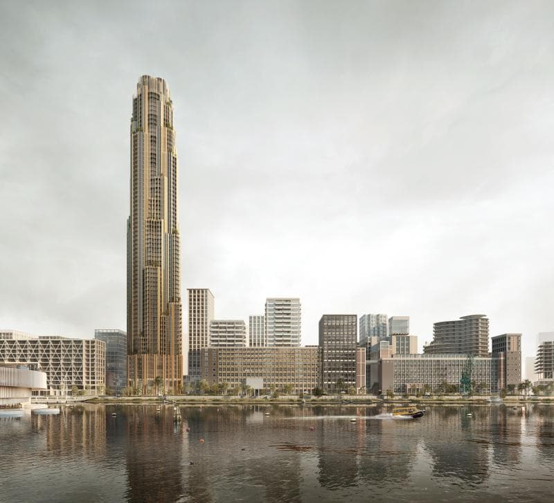 Visualization of the Codrico Terrain masterplan in Rotterdam